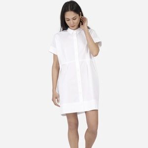 Everlane Cotton Poplin Square Shirt Dress